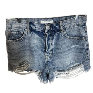 Pacsun women’s vintage high rise shorts distressed festival size 28 grunge
